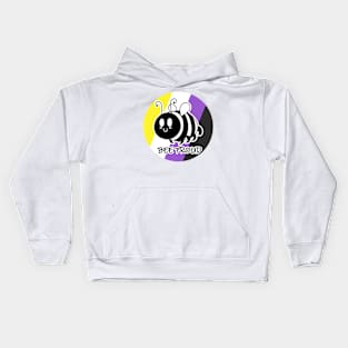 Bee Proud Non-Binary Kids Hoodie